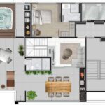 planta cobertura 2° piso